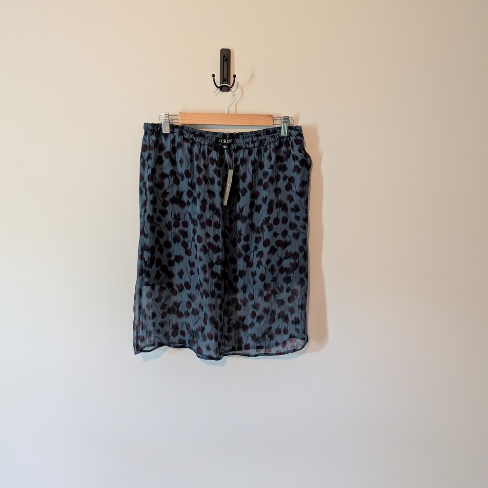 J. Crew Multicolor Floral Skirt